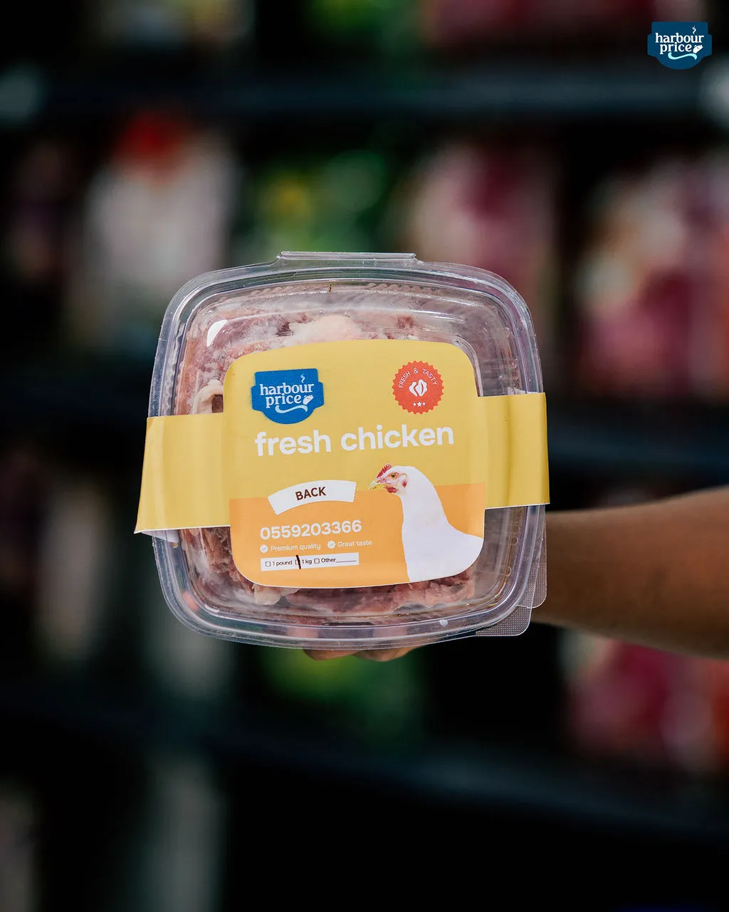 Harbour Price chicken packs in the store