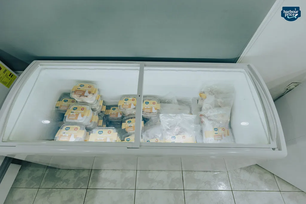 Chilled packs in the Harbour Price cold store
