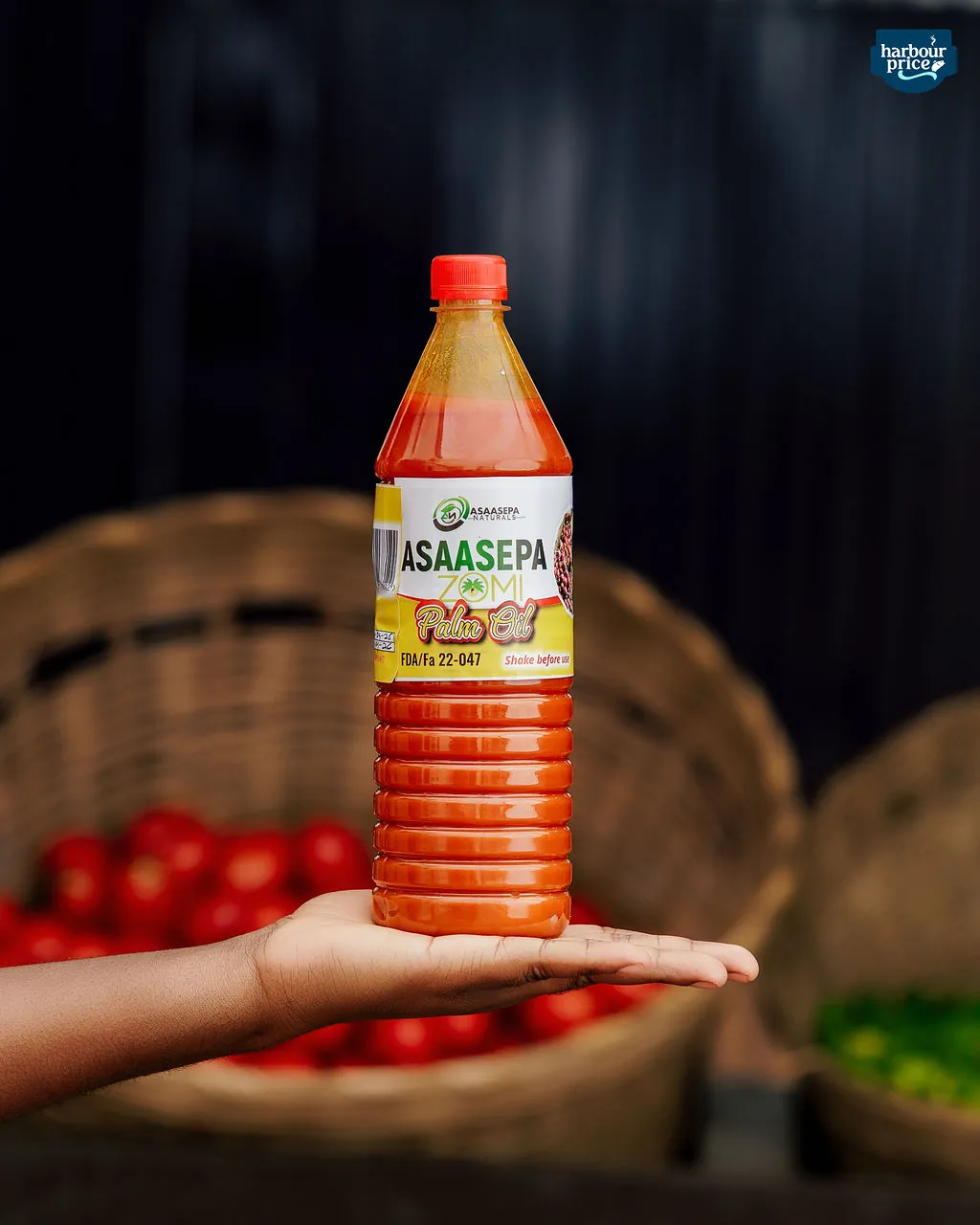Red palm oil, 1.5 L bottle